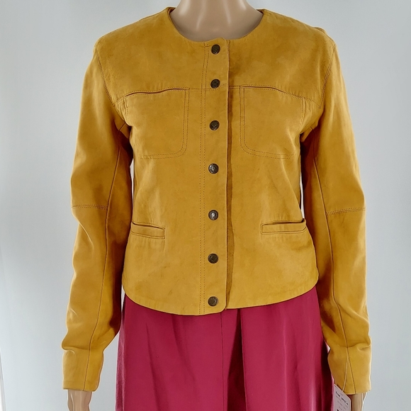 🌸Free People Suede Leather Jacket XS - Picture 6 of 11